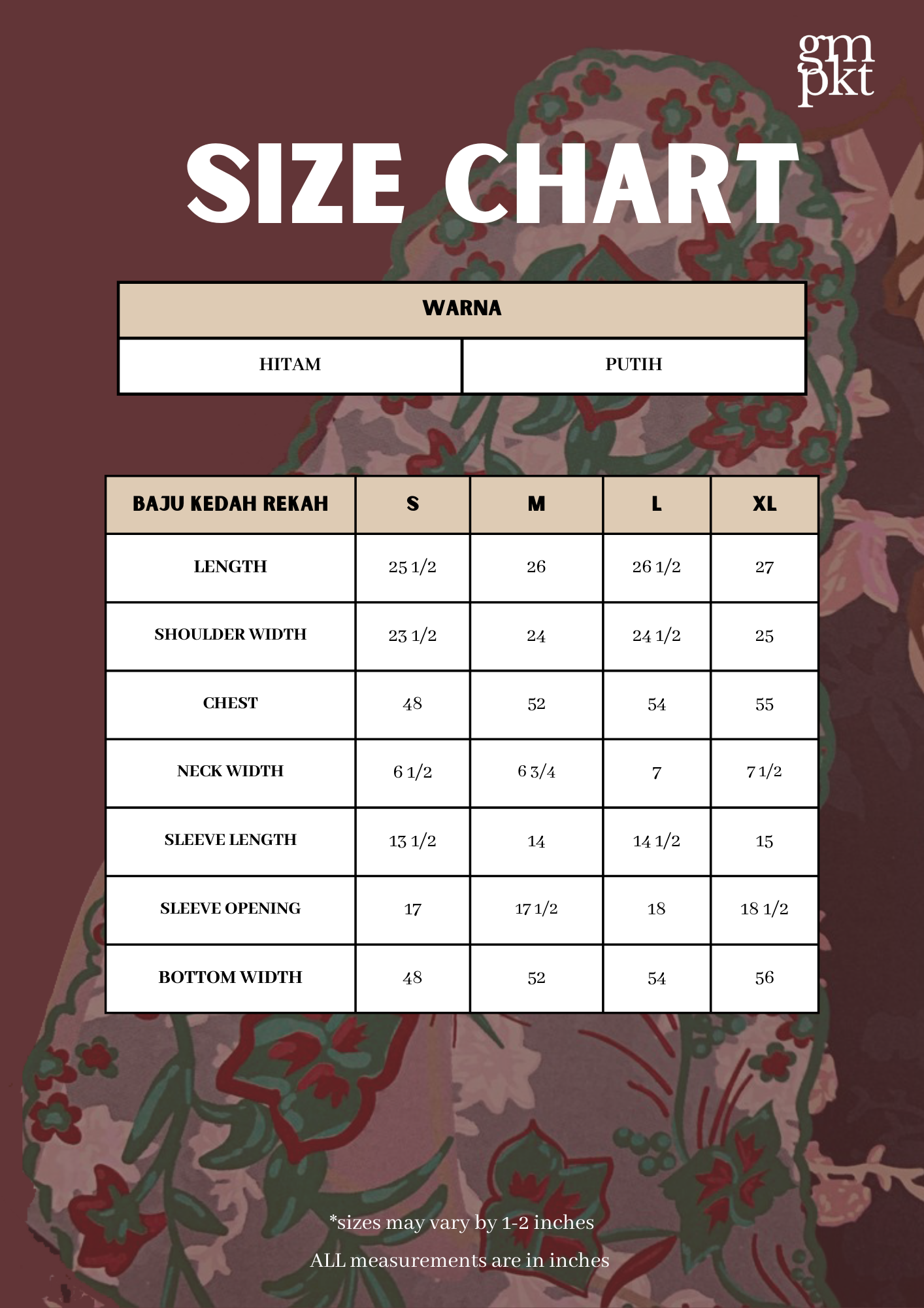 Baju Kedah Rekah Hitam