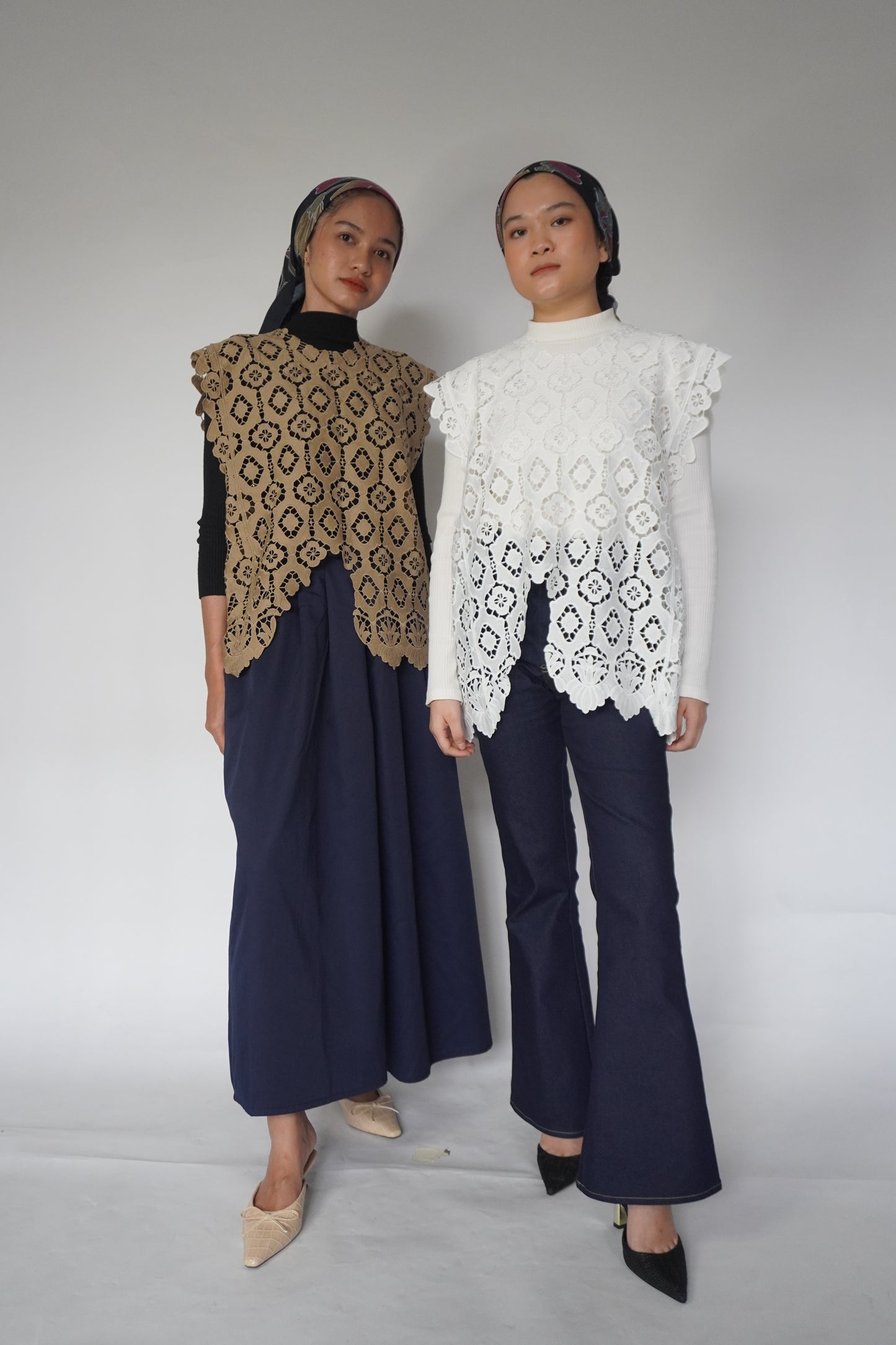 Baju Renda White TIGA-9