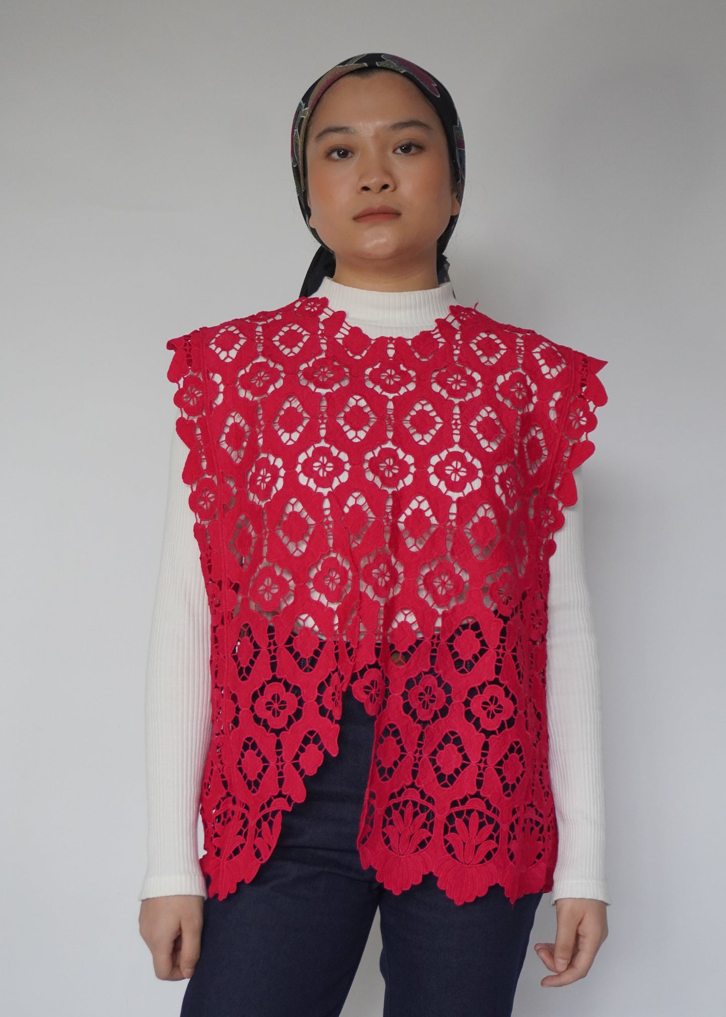 Baju Renda Pink TIGA-9