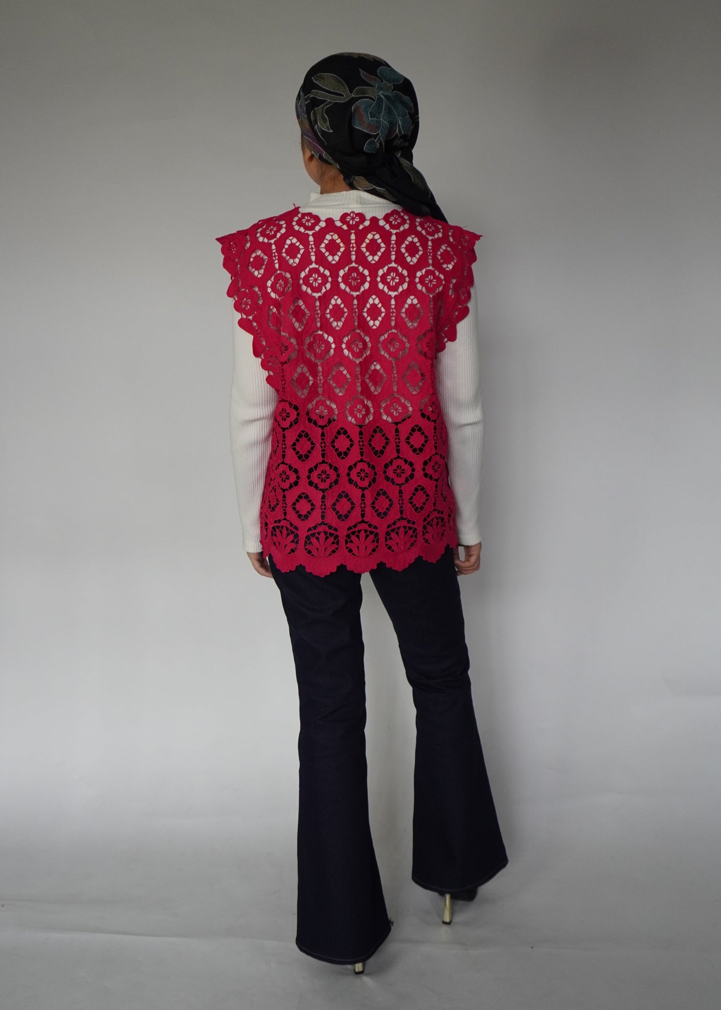 Baju Renda Pink TIGA-9