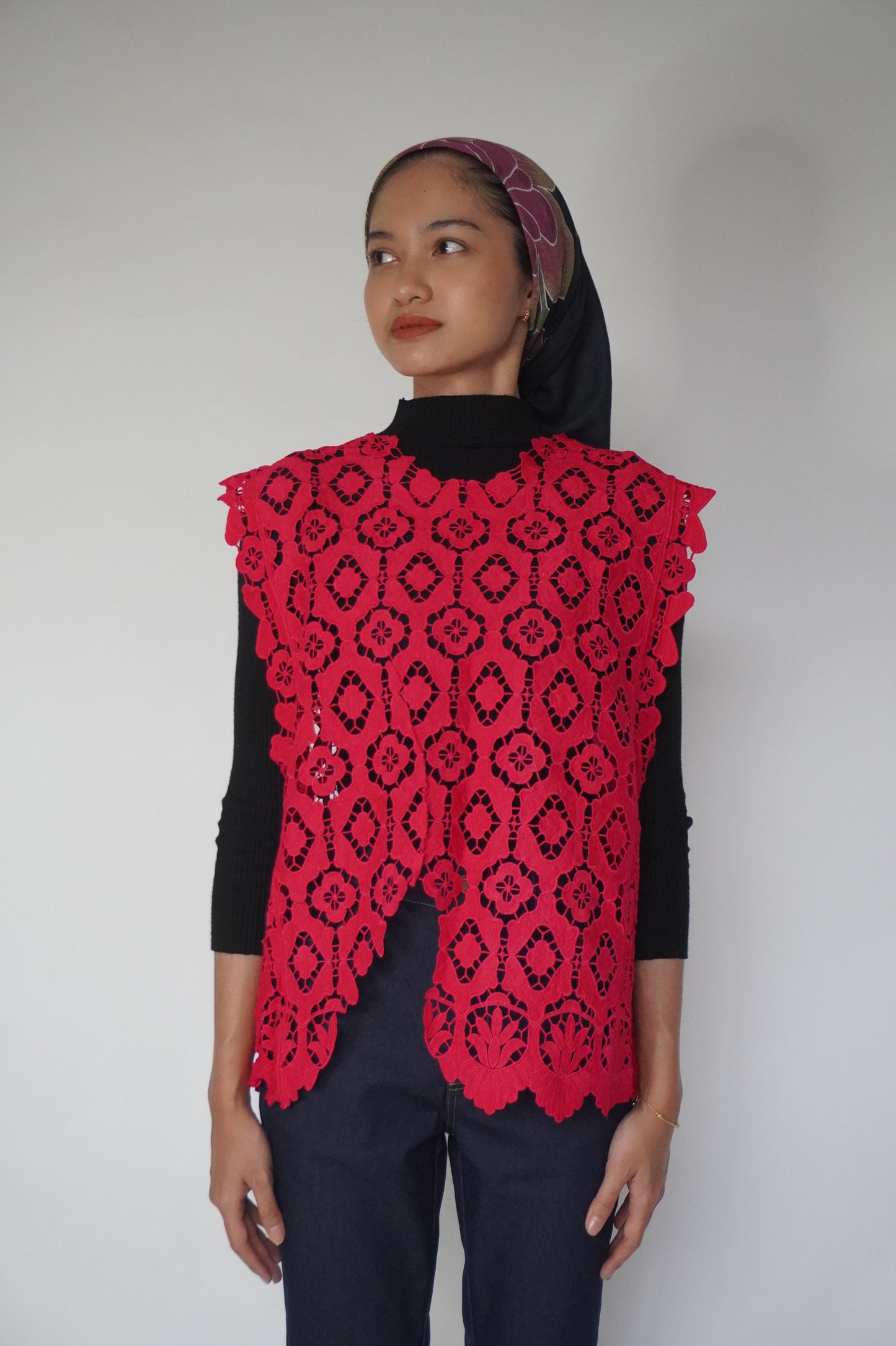 Baju Renda Pink TIGA-9