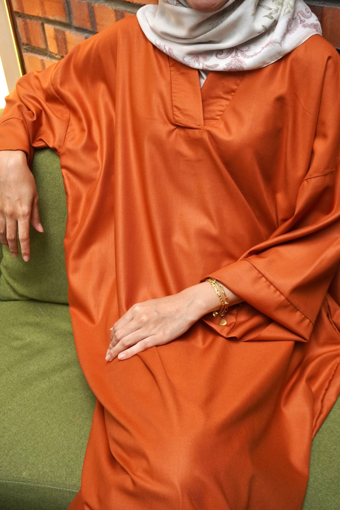 Baju Santai Burnt Orange