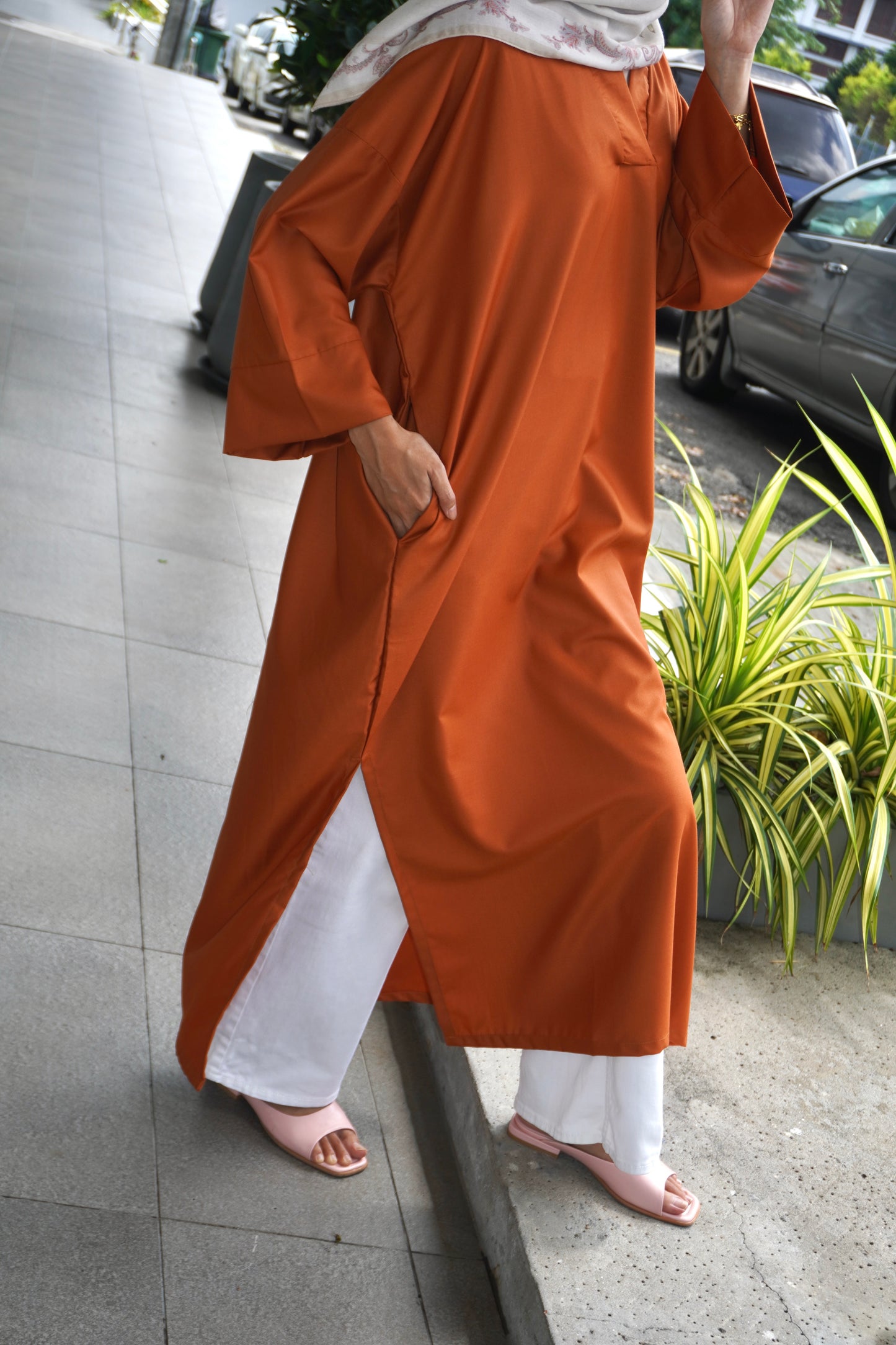 Baju Santai Burnt Orange