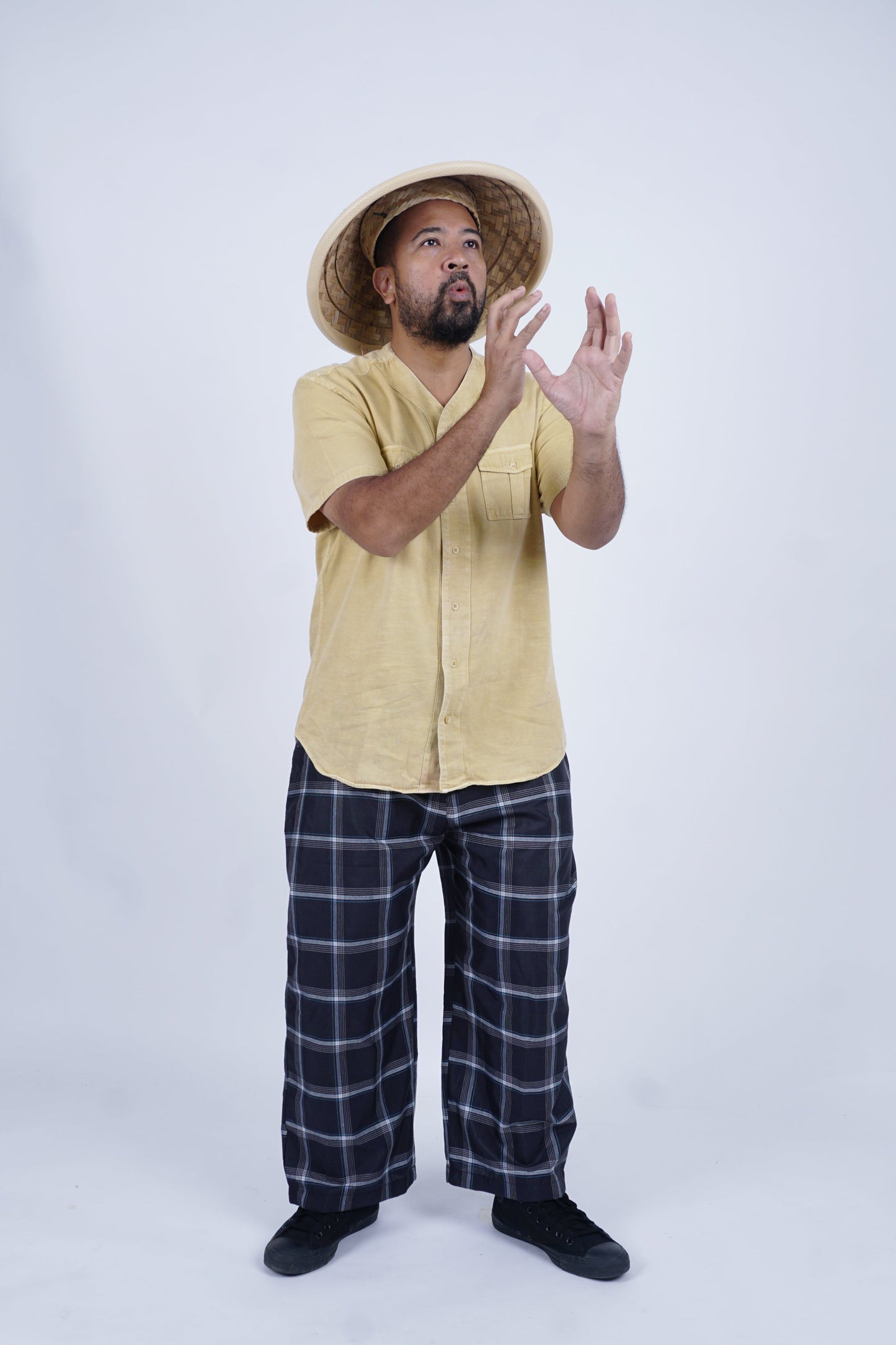 D'SLUAR Garis Sederhana Hitam/Biru