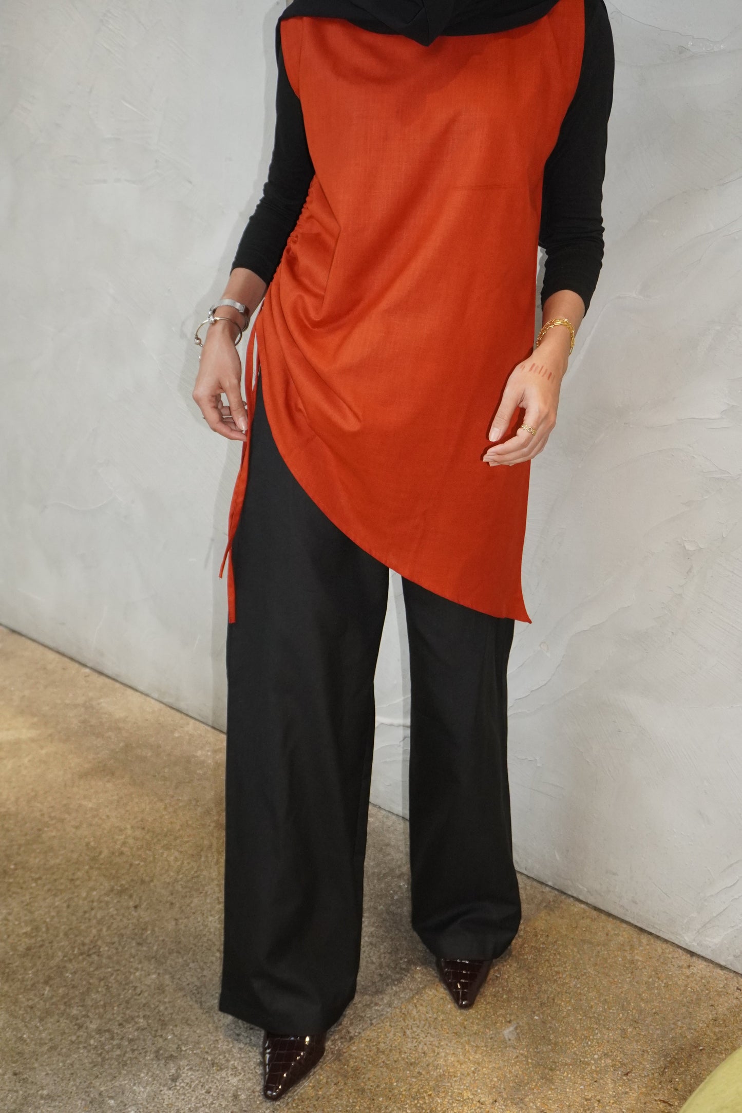 Seluar Santun Linen Hitam