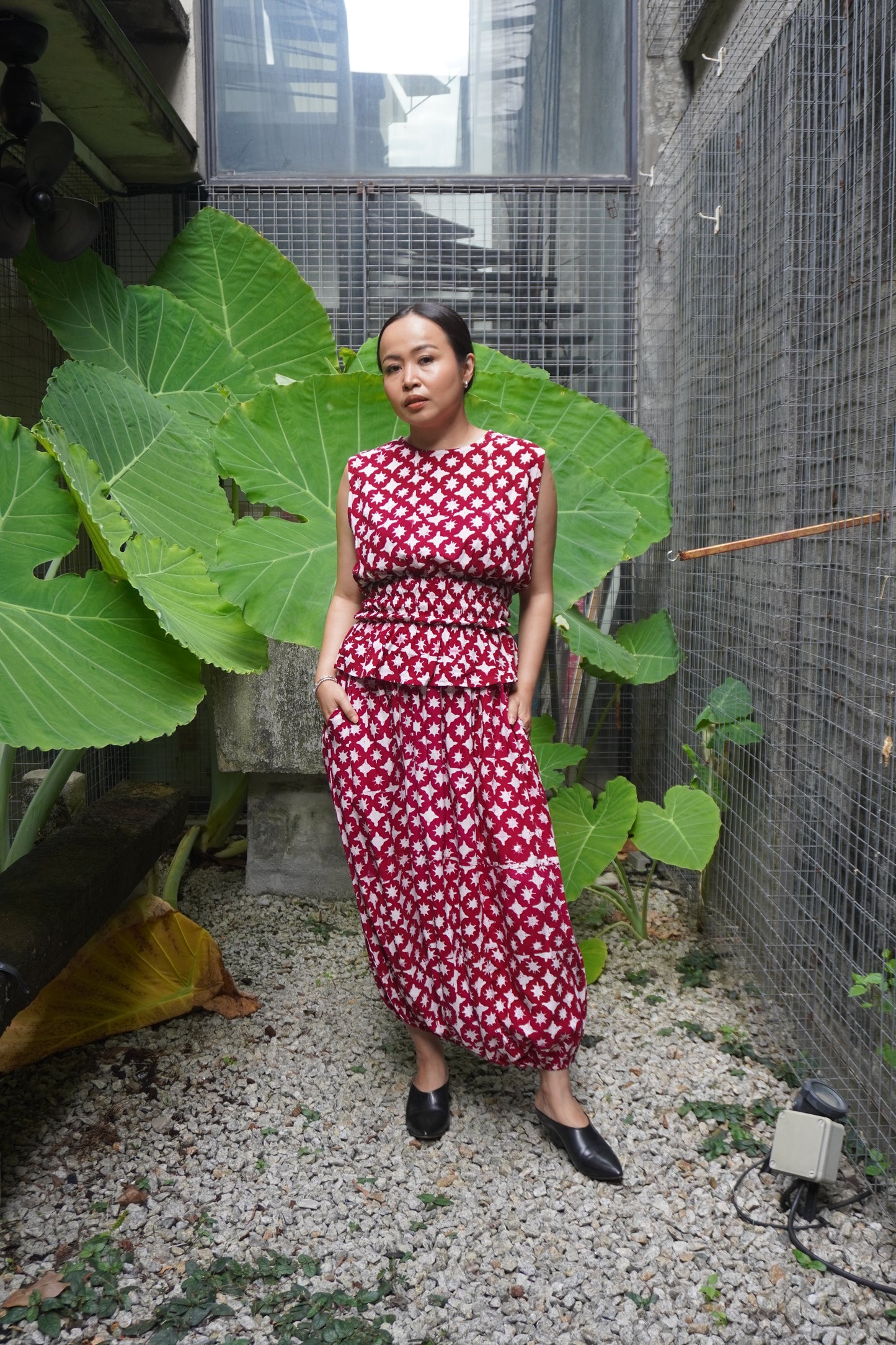 Baju Chop Marun Terang