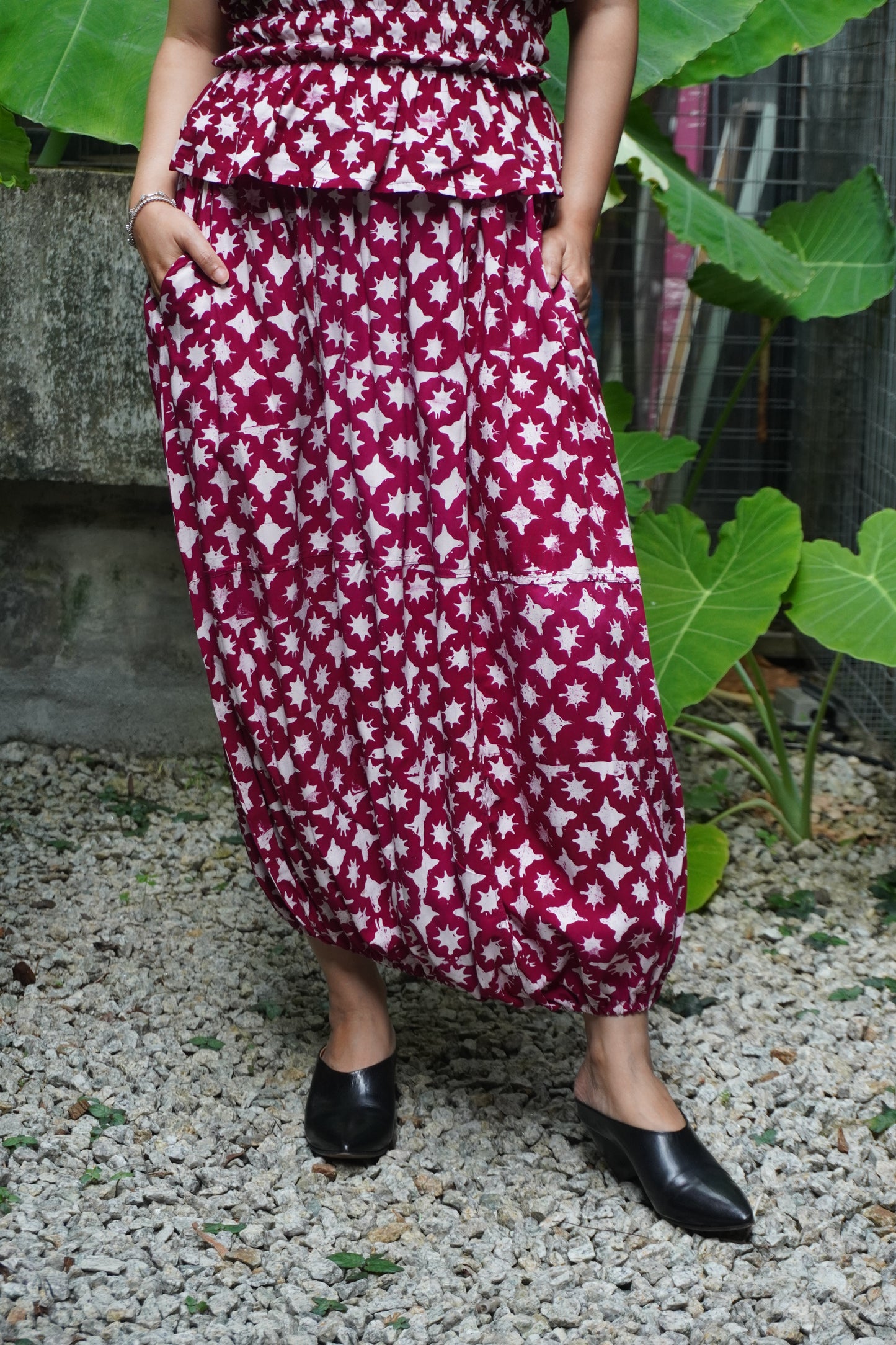 Baju Chop Marun Terang