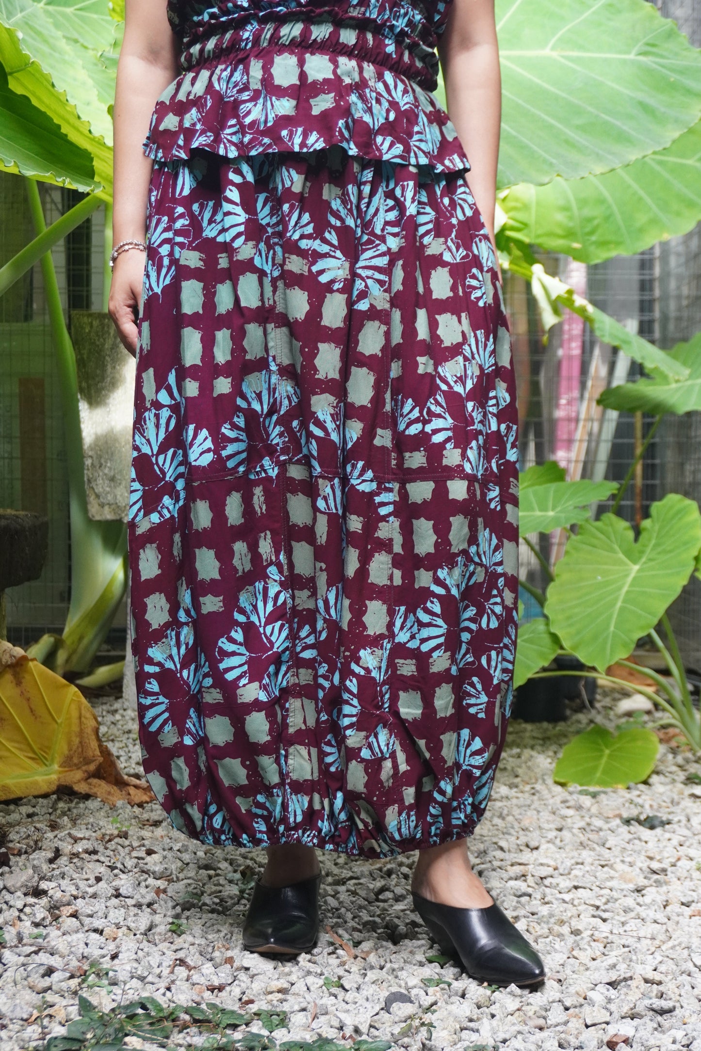 Baju Chop Marun Biru