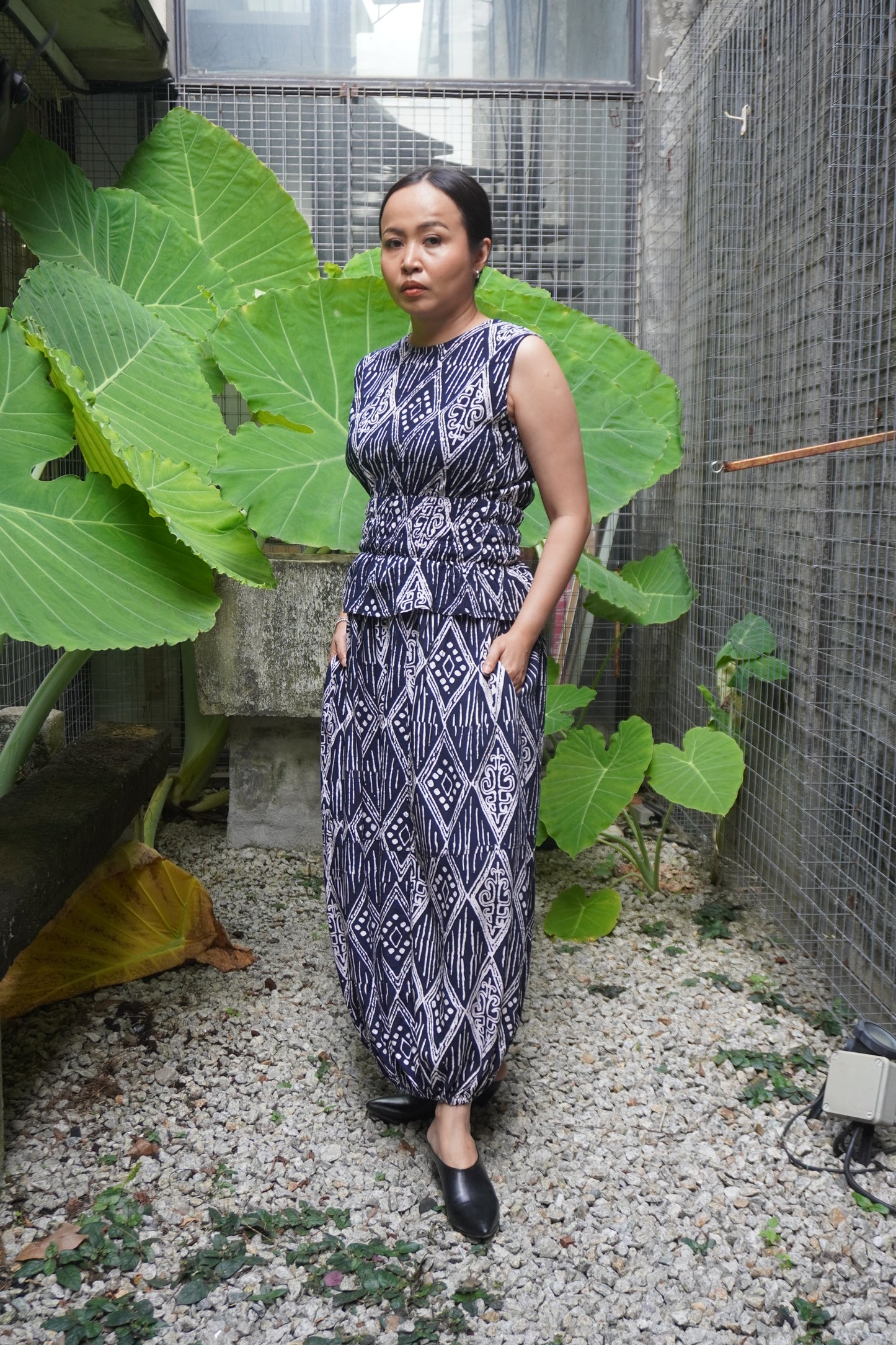 Skirt Chop Biru Gelap