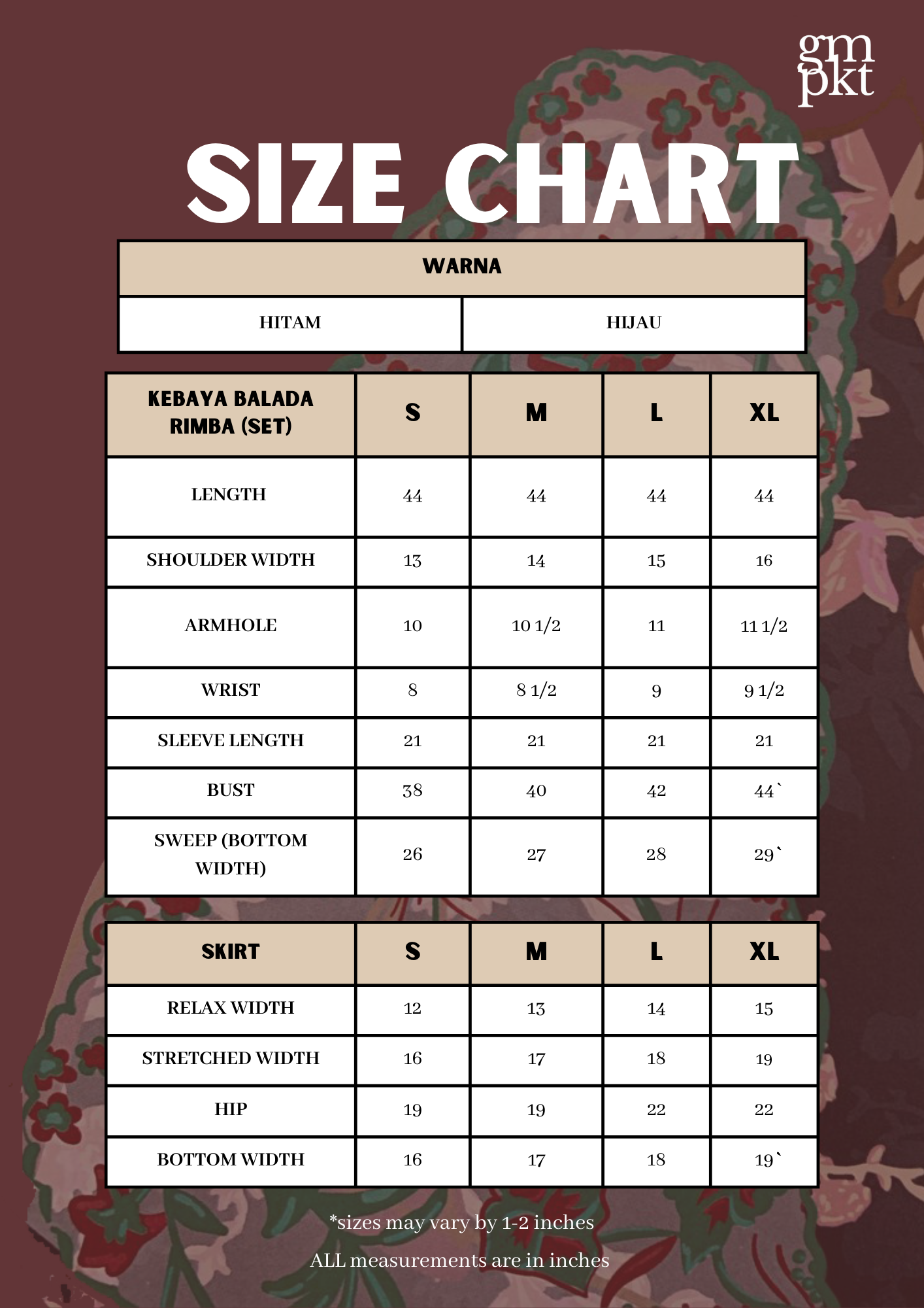 Kebaya Balada Rimba Set Hijau