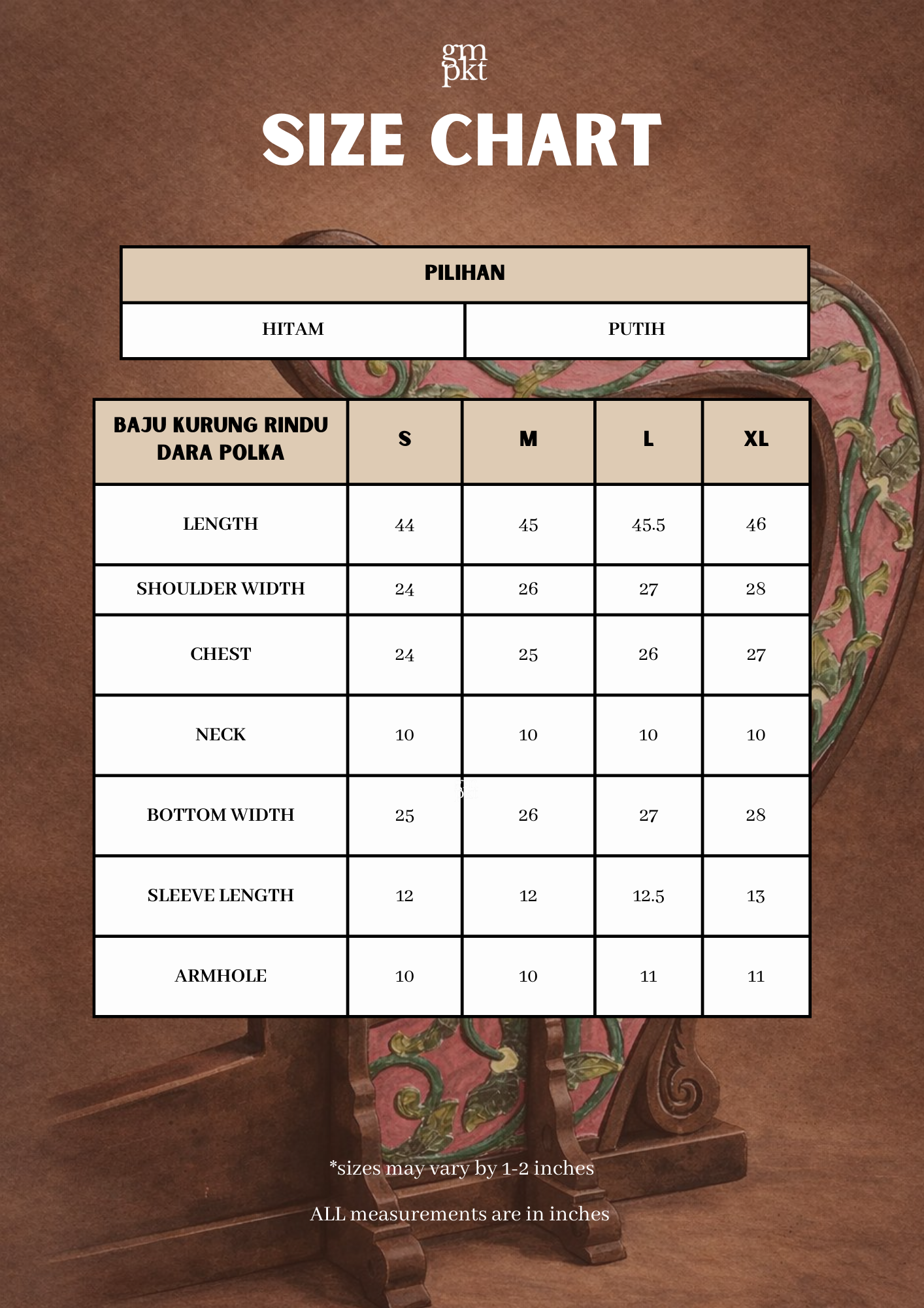 Baju Kurung Rindu Dara Polka Hitam