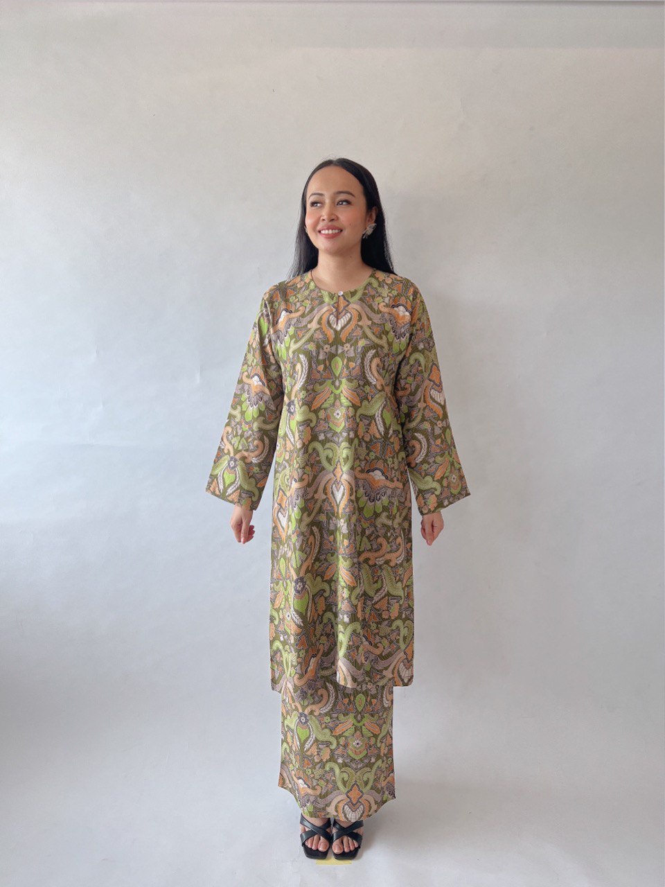 Baju Kurung Batik Nusantara Madu