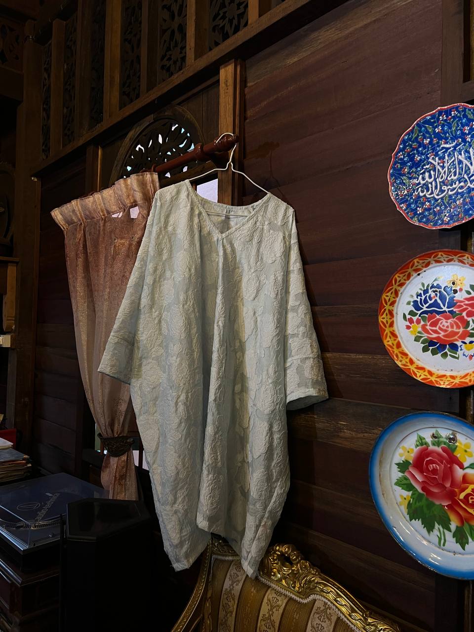 Baju Kurung Jemah Biru Muda