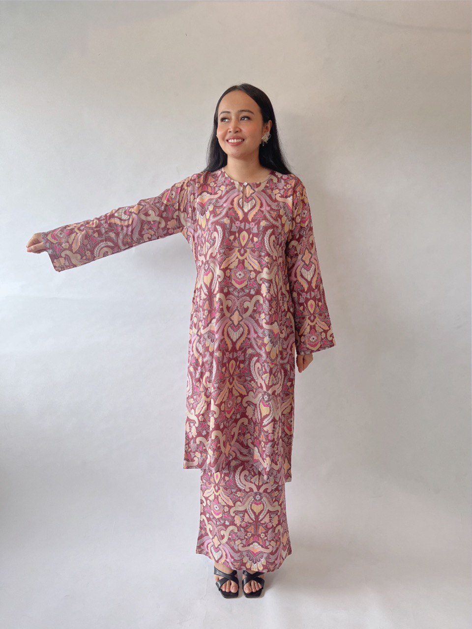 Baju Kurung Batik Nusantara Merak