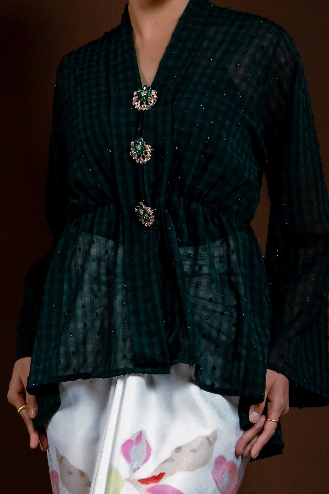 Baju Kebaya Rindu Merdu Hijau
