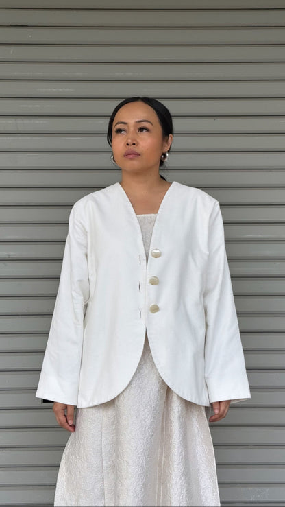 Jaket Grit Oversaiz Putih
