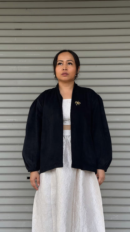 Jaket Grit Puff Hitam