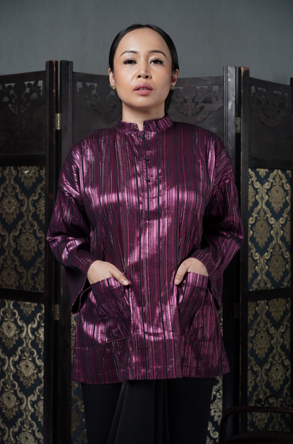 Getaran Baju Garis Jambu