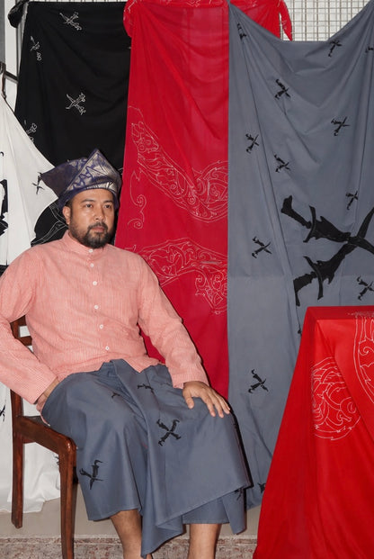 Edisi Khas Batik Siri Kedua : Kain Lepas Keris Biru Cair