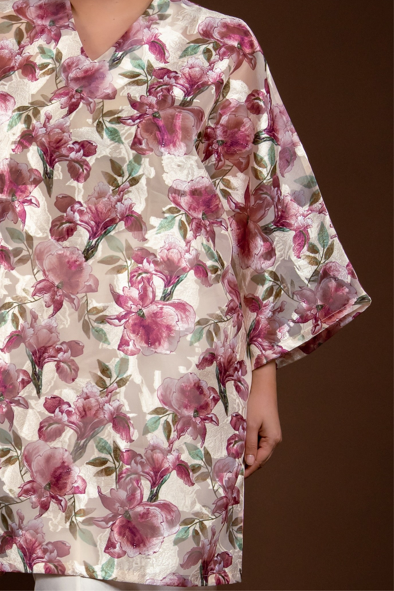 Baju Kurung Rindu Sayang Bunga Ungu