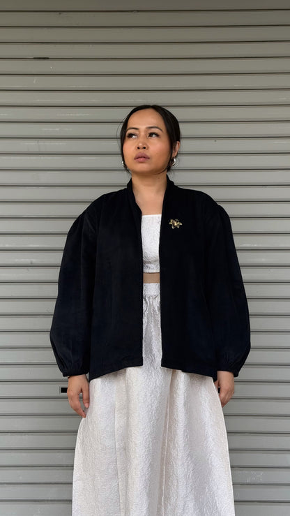 Jaket Grit Puff Hitam