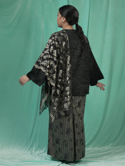 Baju Kedah Rekah Hitam