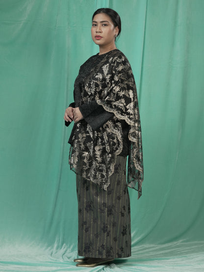 Baju Kedah Rekah Hitam