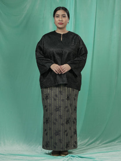 Baju Kedah Rekah Hitam
