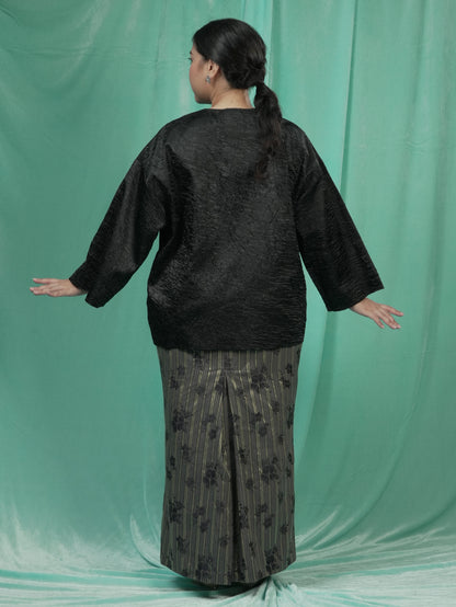 Baju Kedah Rekah Hitam