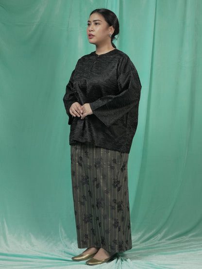 Baju Kedah Rekah Hitam
