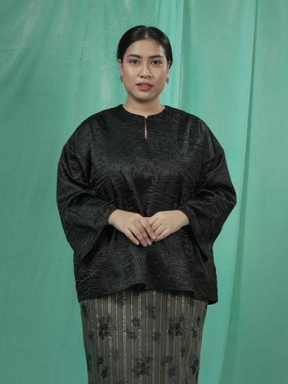 Baju Kedah Rekah Hitam