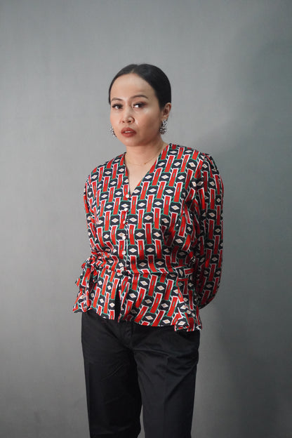 Baju Rogaya Hijau Merah