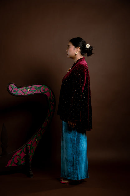 Kebaya Rindu Set Baldu Marun