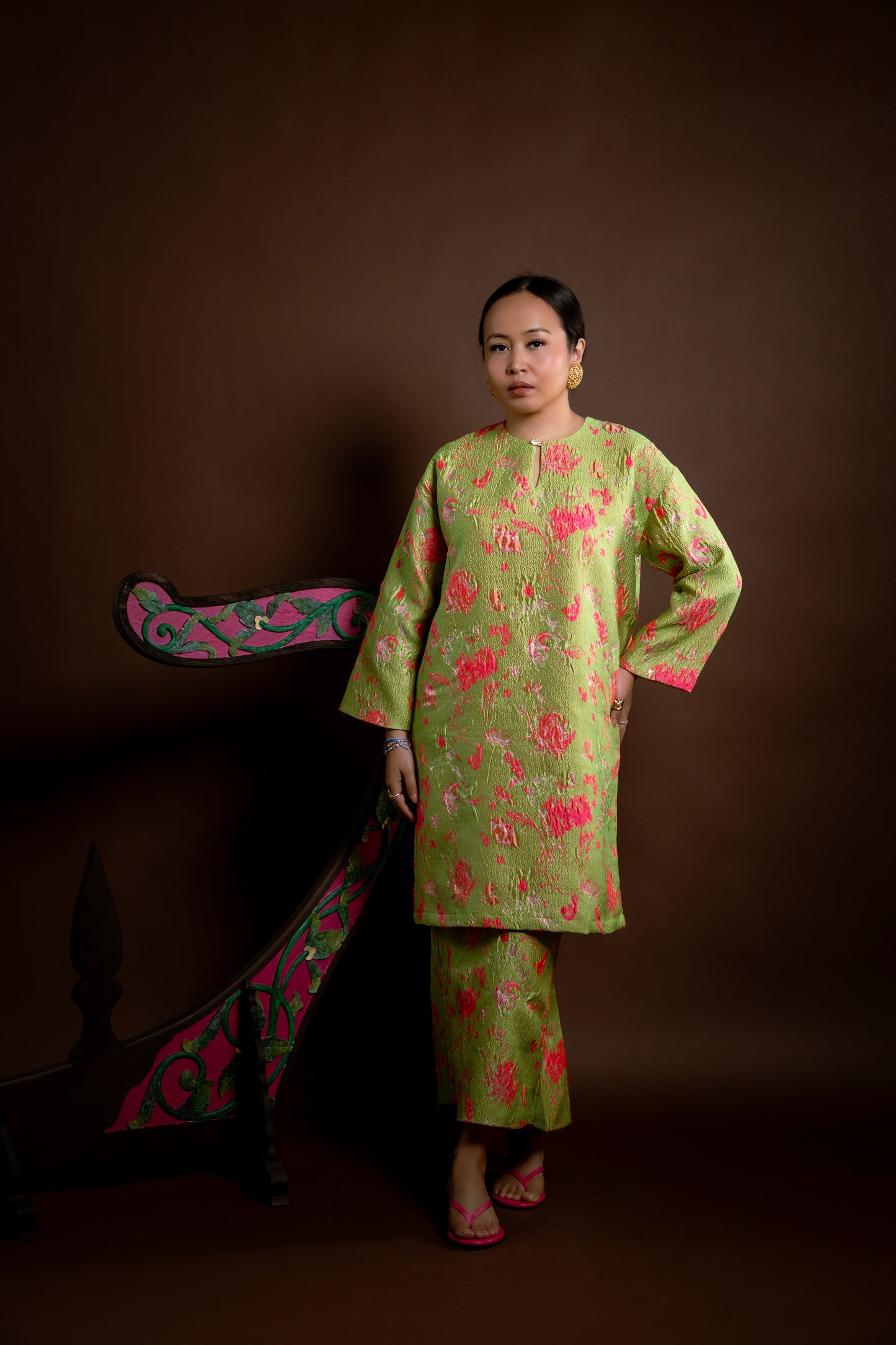Kurung Rindu Memikat Set Hijau Jambu