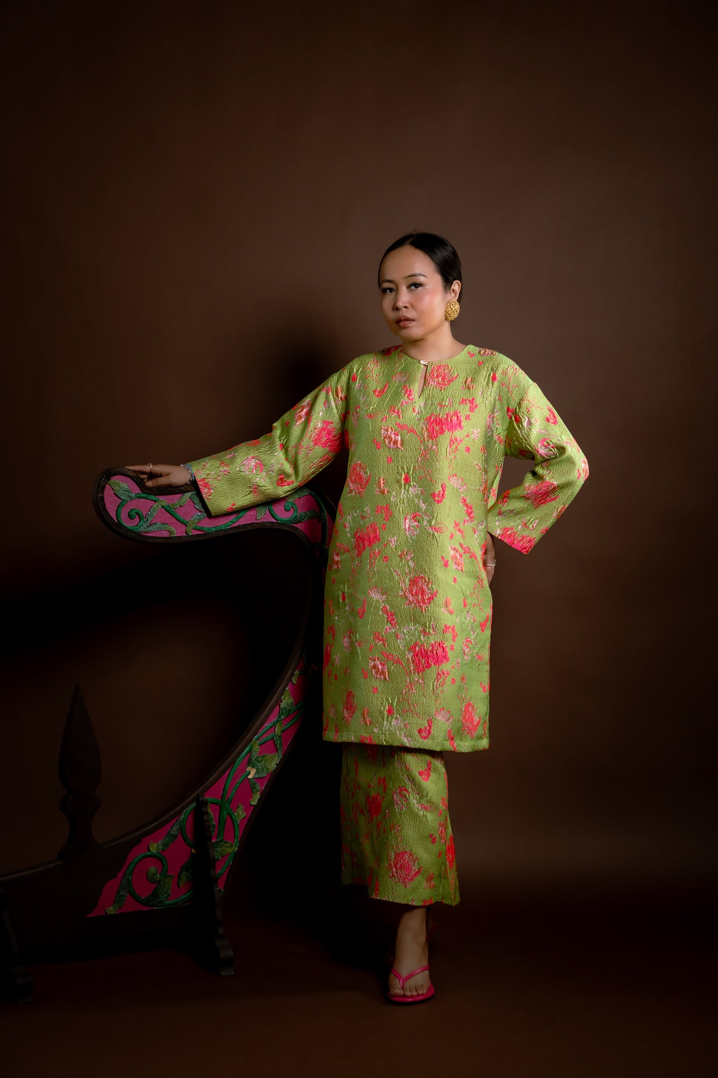 Kurung Rindu Memikat Set Hijau Jambu