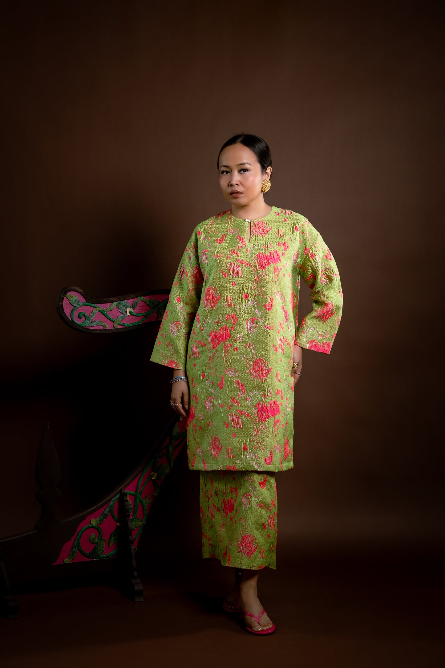 Kurung Rindu Memikat Set Hijau Jambu