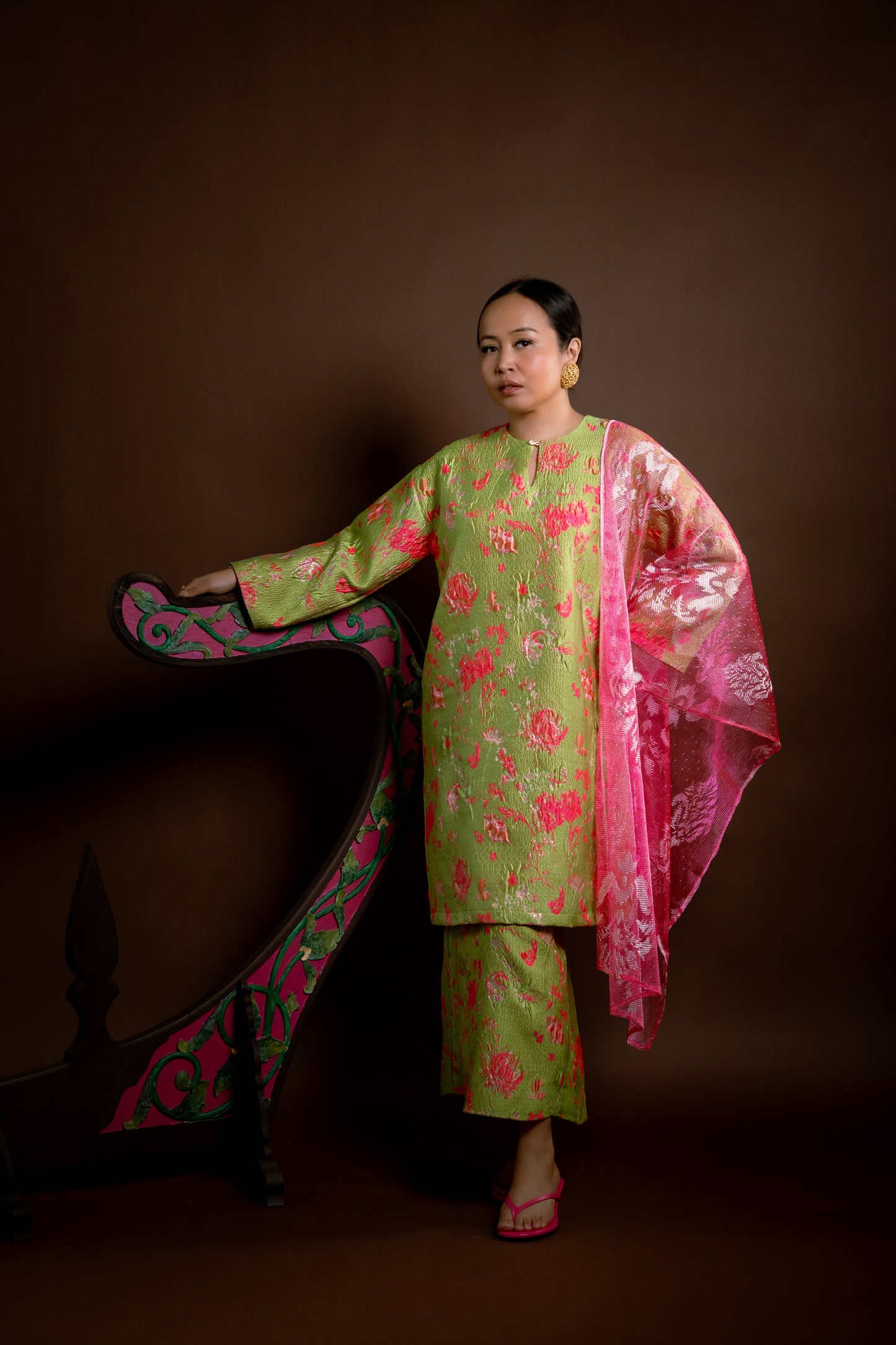 Kurung Rindu Memikat Set Hijau Jambu