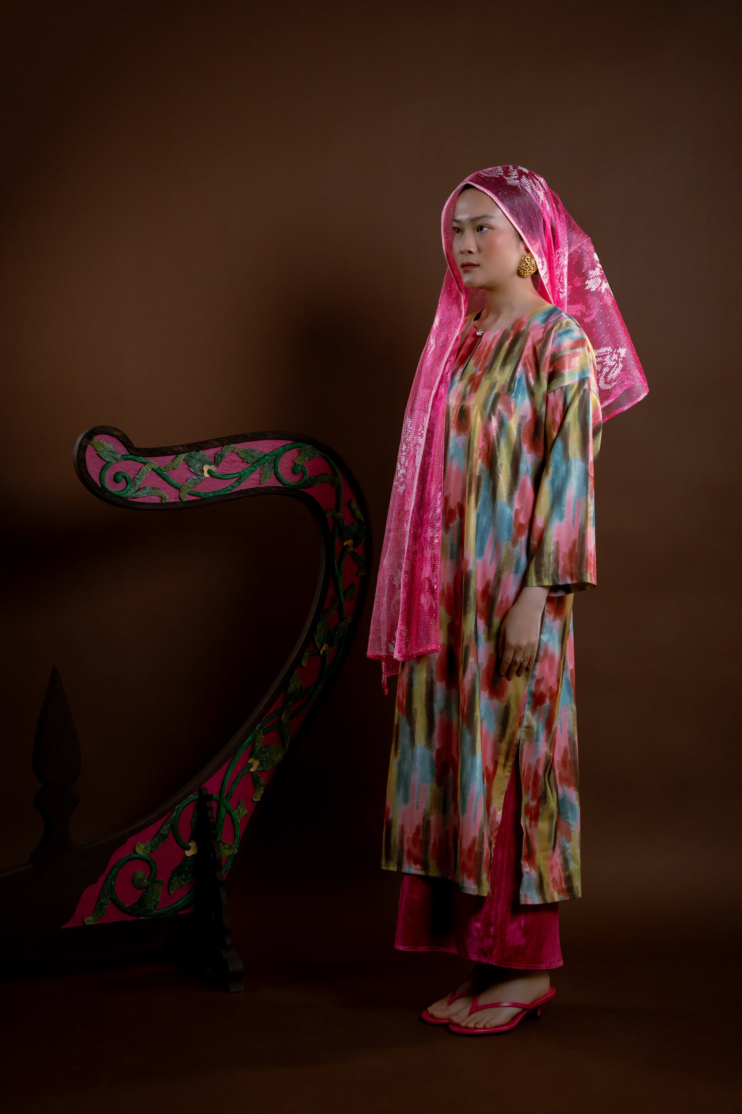 Baju Kurung Rindu Dara Pelangi Hijau