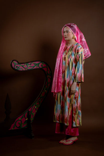 Baju Kurung Rindu Dara Pelangi Hijau