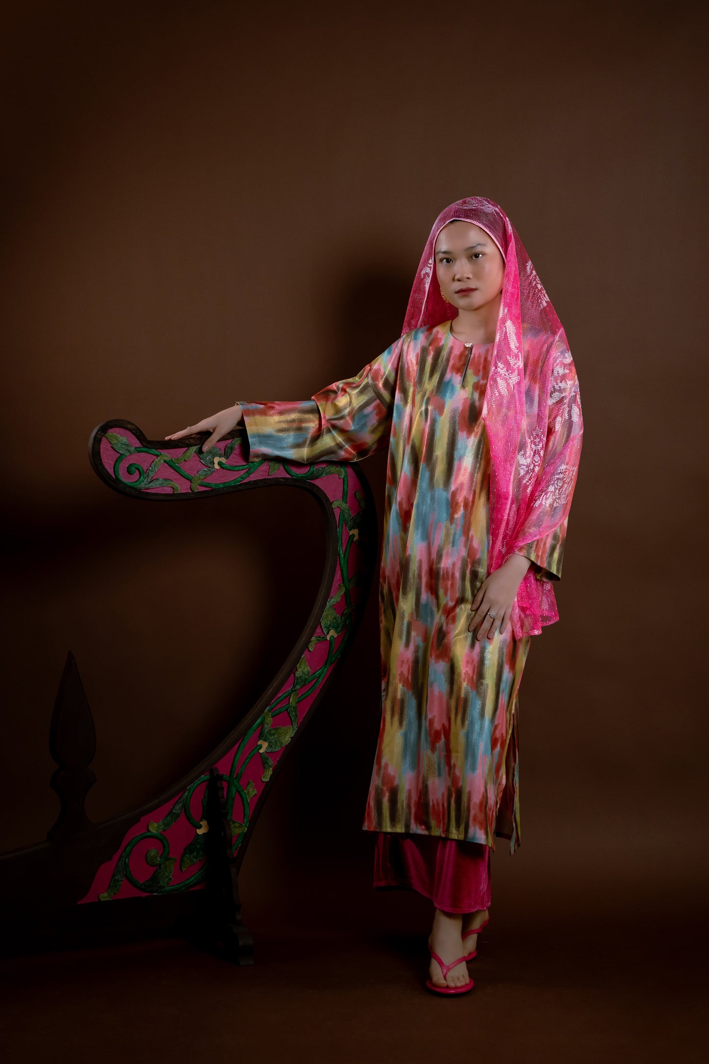 Baju Kurung Rindu Dara Pelangi Hijau