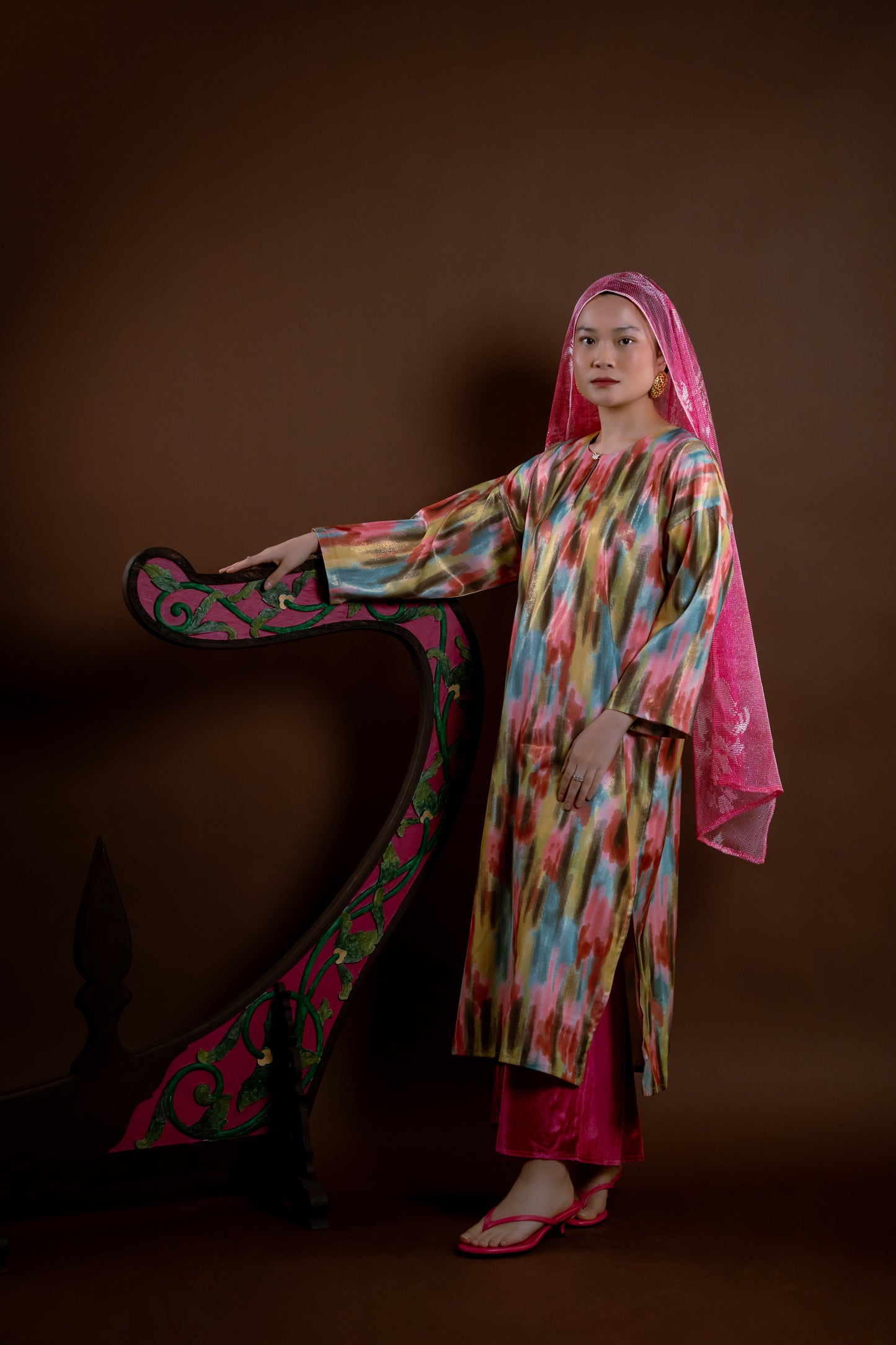 Baju Kurung Rindu Dara Pelangi Hijau