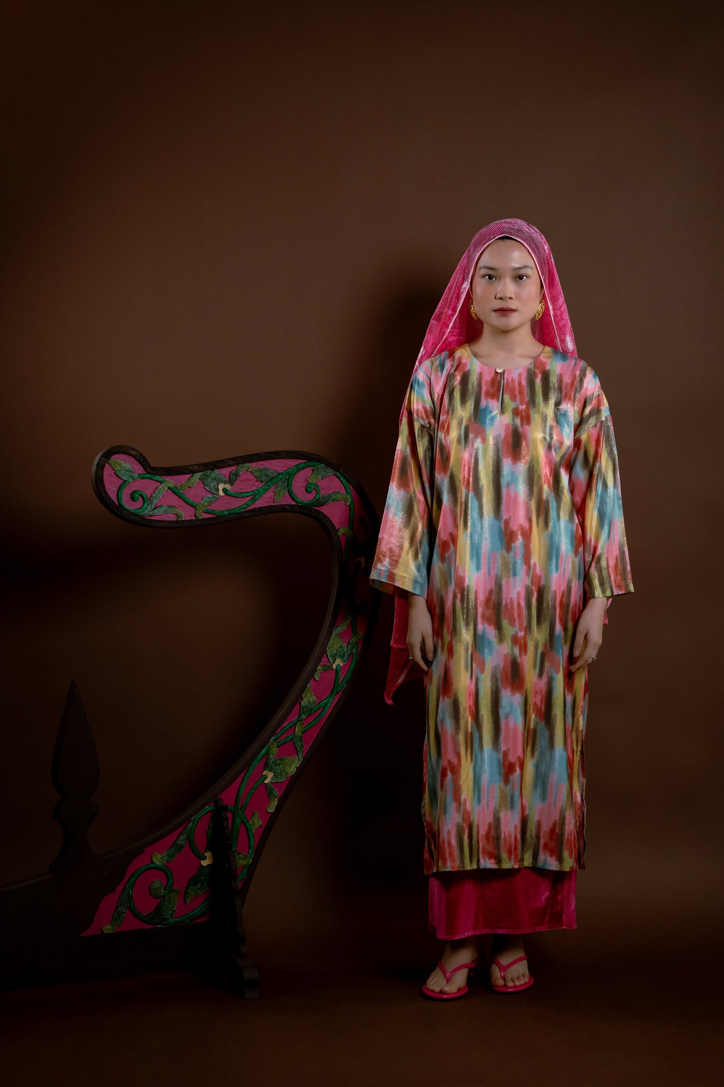 Baju Kurung Rindu Dara Pelangi Hijau