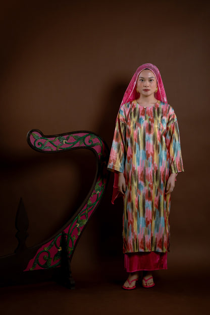 Baju Kurung Rindu Dara Pelangi Hijau