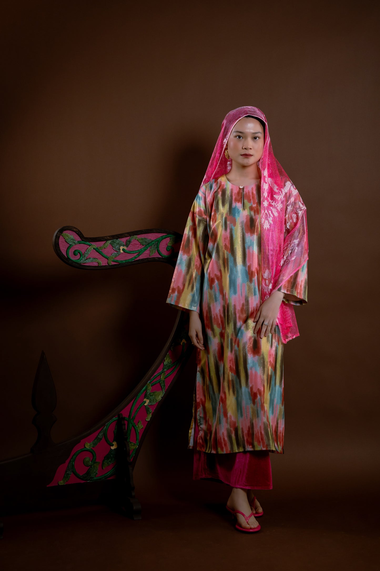Baju Kurung Rindu Dara Pelangi Hijau