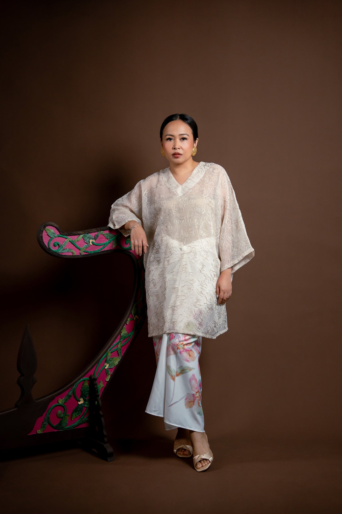 Baju Kurung Rindu Sayang Krim