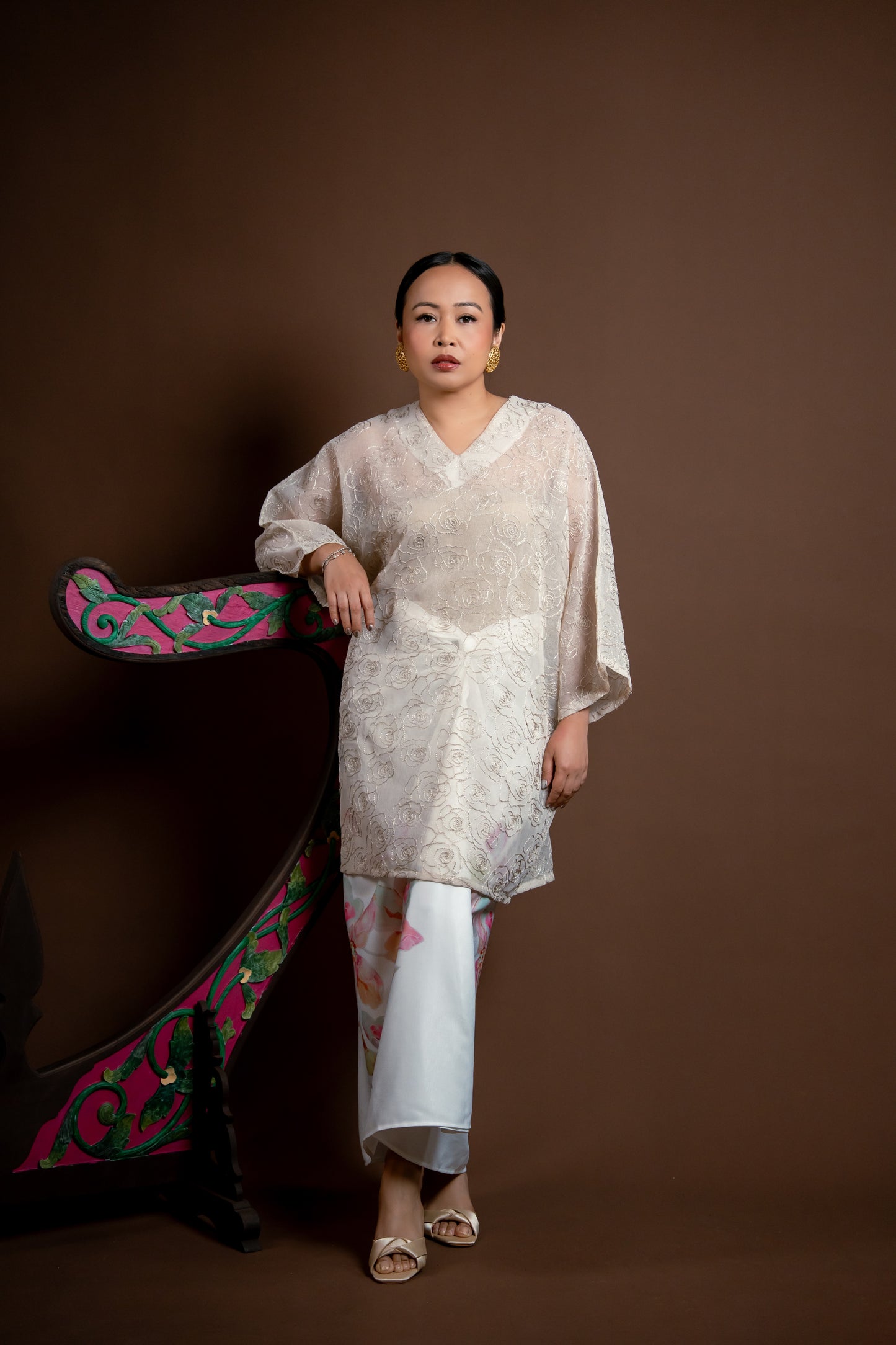 Baju Kurung Rindu Sayang Krim