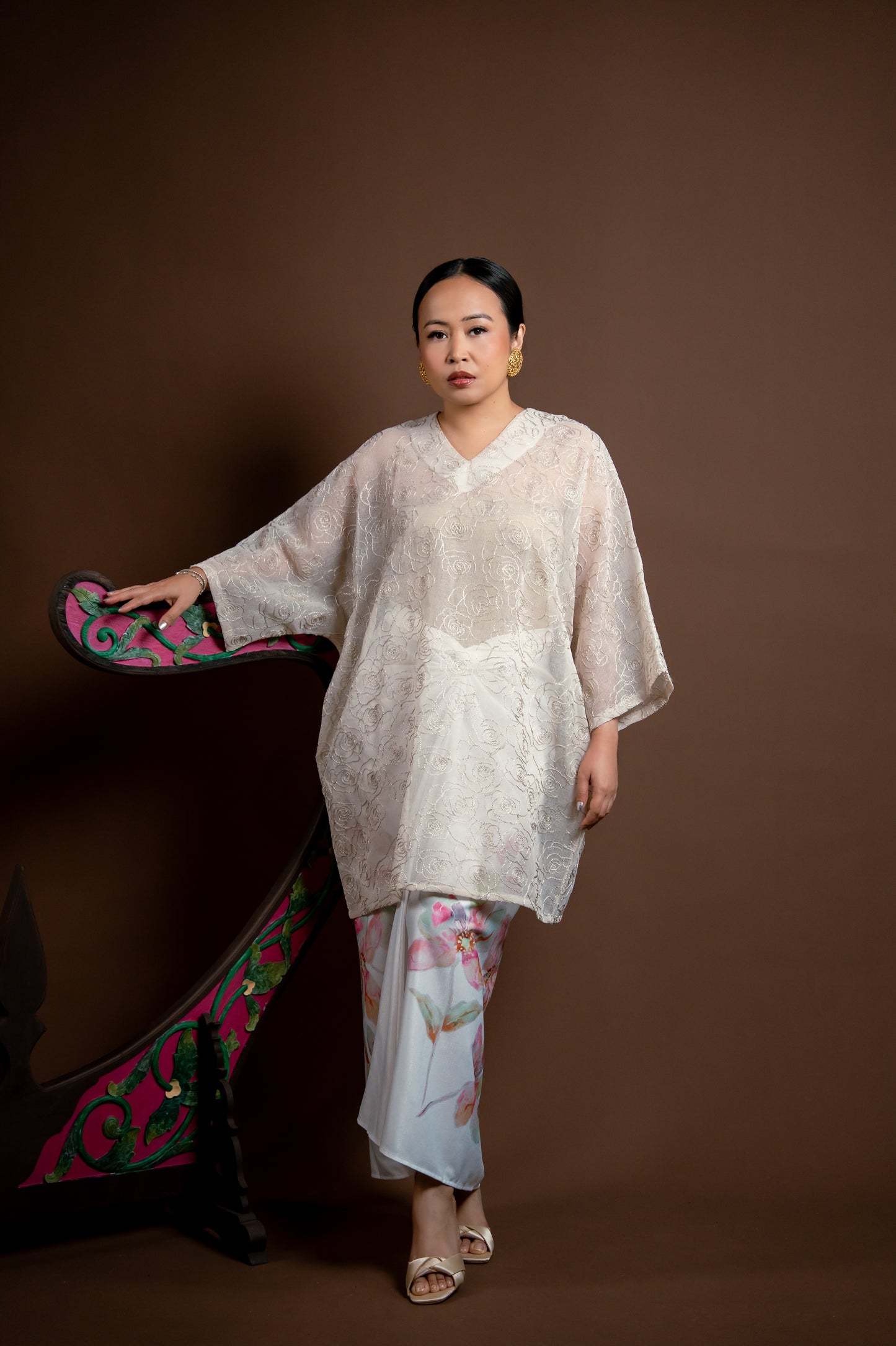 Baju Kurung Rindu Sayang Krim