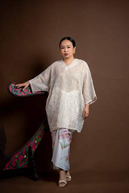 Baju Kurung Rindu Sayang Krim