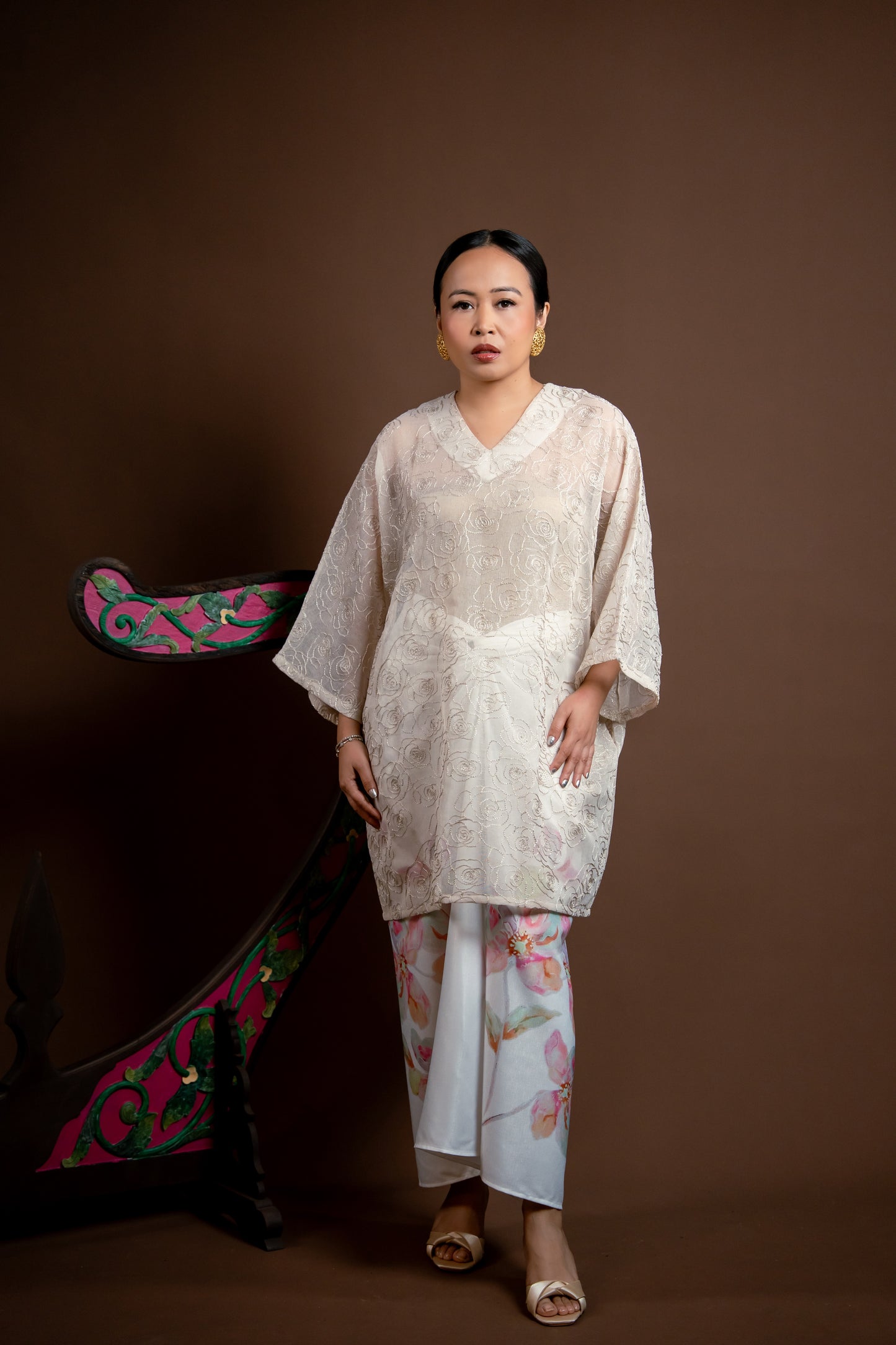 Baju Kurung Rindu Sayang Krim