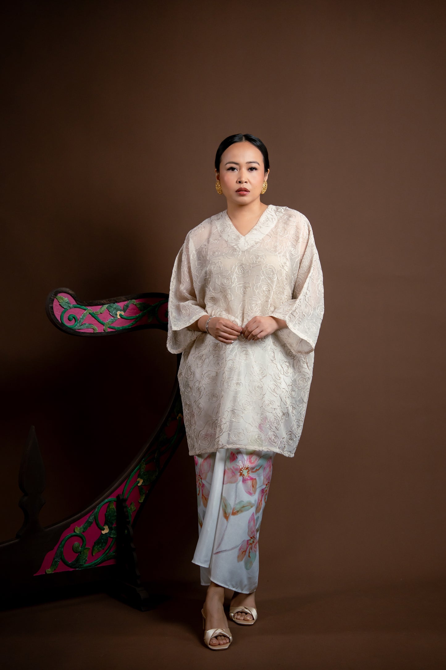 Baju Kurung Rindu Sayang Krim